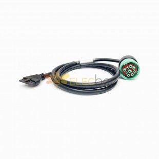 J1708 6-poliger Stecker auf OBD-II-Kabel für Schwerfahrzeug-Tracking-Gerät