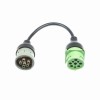 J1708 Male 6Pin To J1939 Female 9Pin Cable Adapter For Trucks And Car 0.1M