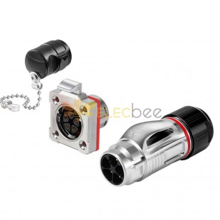BD20 Copper Pin Connector Plug And Socket 5 Pin Ip65 Waterproof Solder