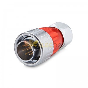 DH20 500V 25A Solder Wire Power Cable Conector Male Plug 9 Pin Metal Shell Waterproof Industrial Connector
