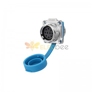 DH24 10 Pin Waterproof Quick Connect Disconnect Electrical Connector M20 Female Socket Audio Equipment Industry Signal Connector