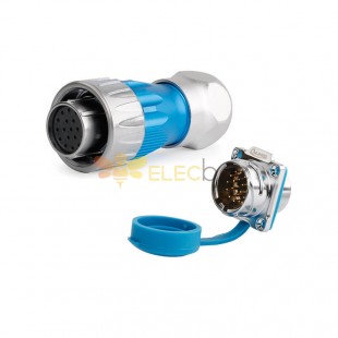 DH24 19 Pin 150V 5A Female Plug Male Socket Metal Shell Aviation Connector Power Cable Electrical Plug Socket Waterproof For Led Charge Port