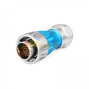 DH24 Solder Wire Power Cable Conector Male Plug 24 Pin Metal Shell Waterproof Industrial Connector