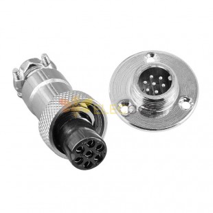 12mm Aviation Plug Connector 3 Hole Flange GX12 7 Pin Male and Female Aviation Connector