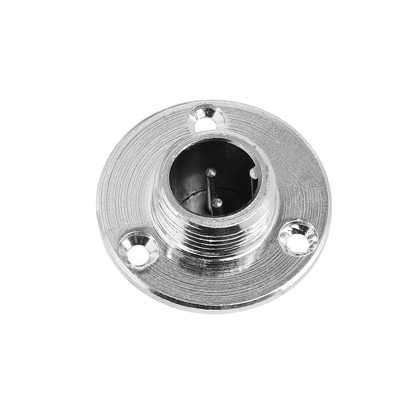 Aviation GX12-2Pin 3 Hole Circular Round Flange Mount GX12 Female Male Connector