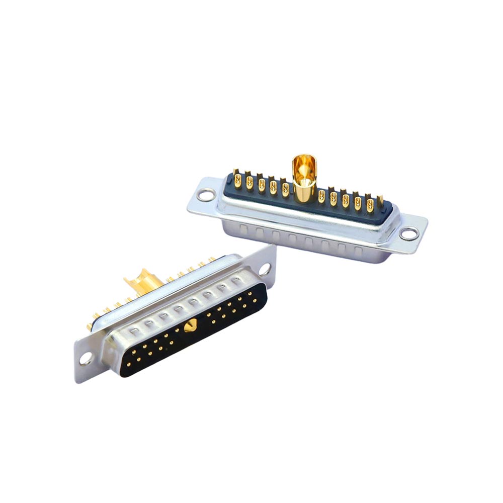 D-SUB 21W1 Male Straight Solder Type 10A 20A 30A 40A Gold Plated 