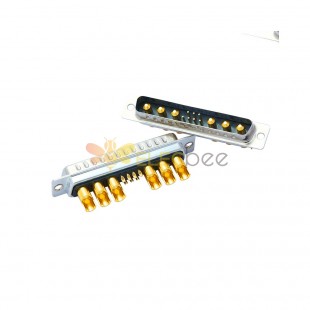 D-SUB13W6 Male Straight Solder Type 10A 20A 30A 40A Gold Plated Machine pin 