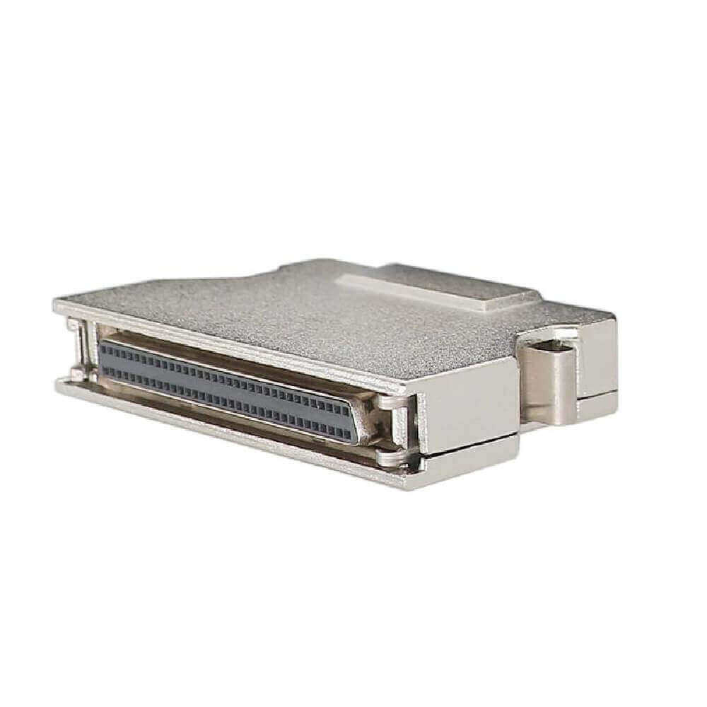 IDC SCSI-2 100 Pin Male Straight Connector Latch Lock With Metal Shell
