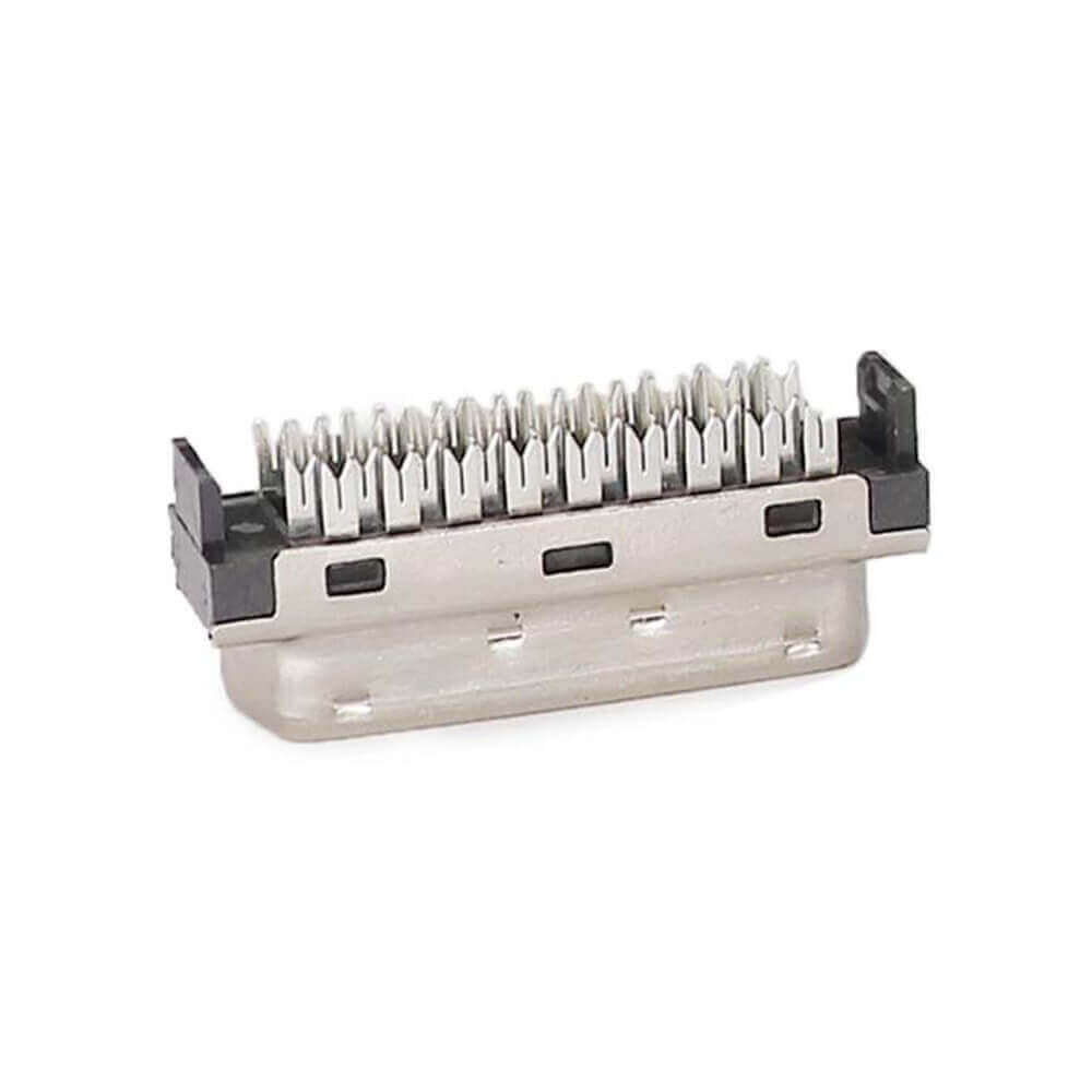 Cerradura recta 45° del pestillo del conector macho del Pin de IDC SCSI HPCN 36 con Shell del metal