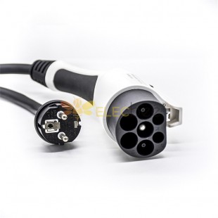 GB/T AC Charging Connector Plug 16A 250V Single Phase EV Charger Mode 2 with 5 M Cable For Vehicle End