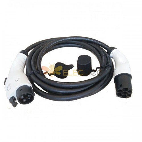 模式3充電樁到車端SAE J1772轉 IEC62196標准單相交流充電插頭16A 250V