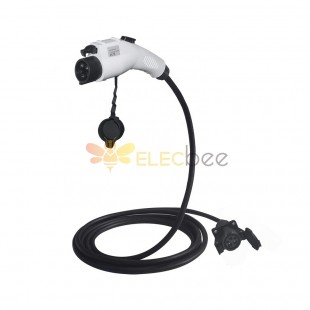 SAE J1772 AC Charging Plug 32A 240V Single Phase to Socket Connector with 5 M Cable For Charging Pile To Vehicle End