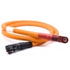 Câble de connecteur de stockage d\'énergie à courant élevé 200A 1 broche 90 ° prise à brancher rouge à noir 8mm plastique IP67 50mm2