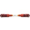 200A IP67 wasserdichtes Energie-Batteriespeicher-Anschlusskabel, weiblich, rechtwinkliger Stecker, 8 mm, 1 Pin, Kunststoff, Rot