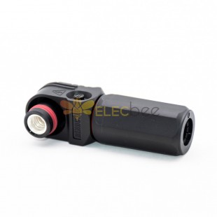 200A Energy Battery Storage Connector Surlok Plug Male Right Angle 8mm 50mm2 IP67 Black