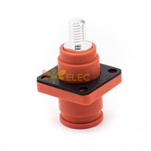 6 mm impermeable surlok socket energía batería almacenamiento conector hembra recto OS IP67 naranja