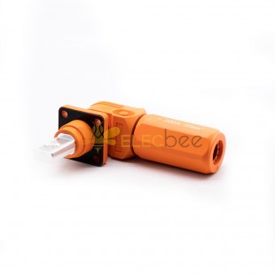 Conector de almacenamiento de batería de energía de 8 mm, enchufe Surlok, macho, ángulo recto, 200 A, 50 mm2, IP67, naranja