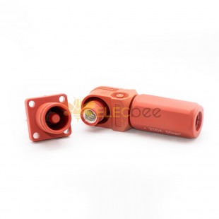 Connecteur de stockage de batterie d'énergie IP67 prise Surlok mâle à angle droit 200A 8mm 50mm2 rouge