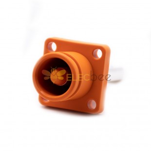 IP67 Energía Batería Almacenamiento Conector Surlok Socket Hembra Recto 12mm Bl Naranja