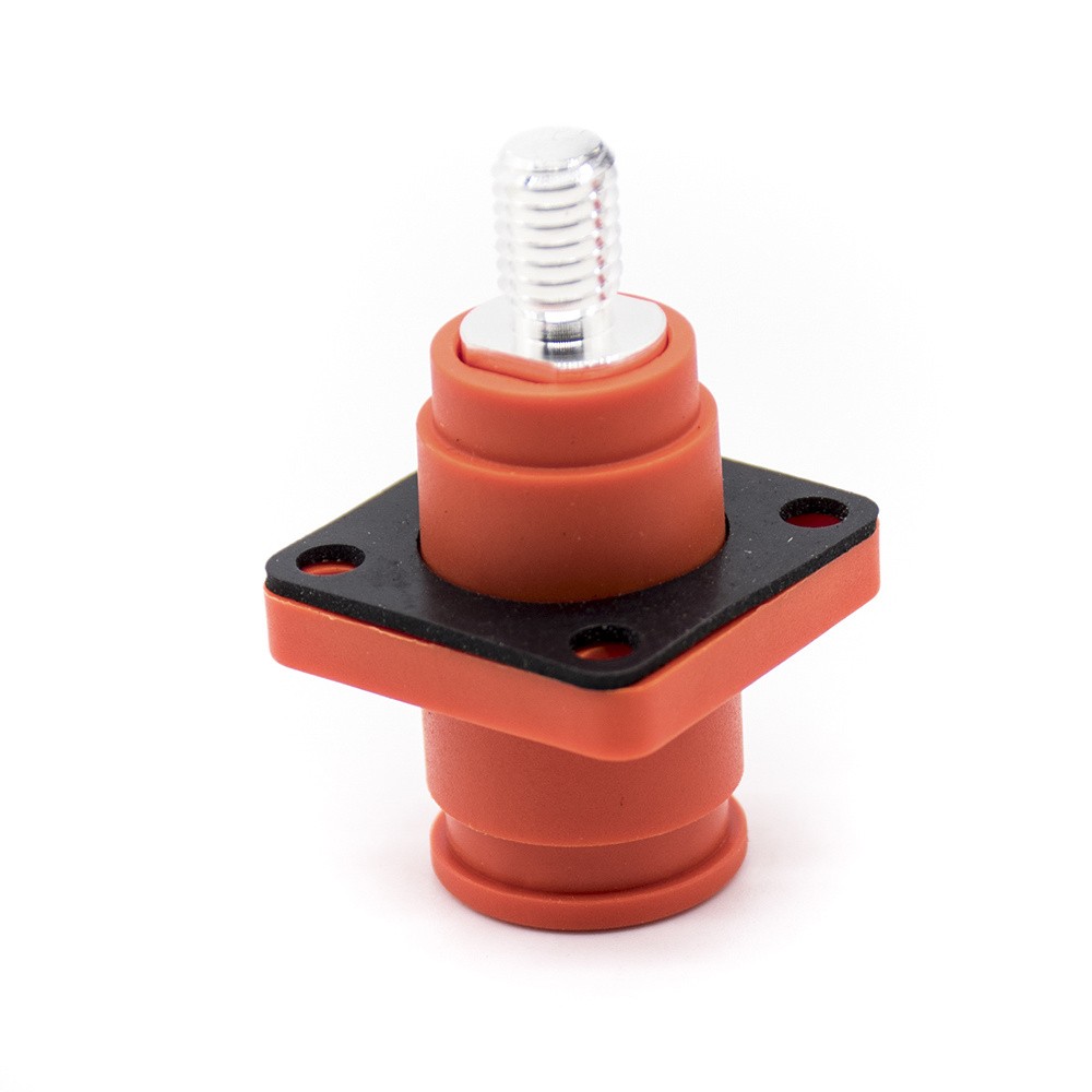 IP67 防水 Surlok 插座母頭儲能電池連接器直頭 6 毫米 IS 橙色