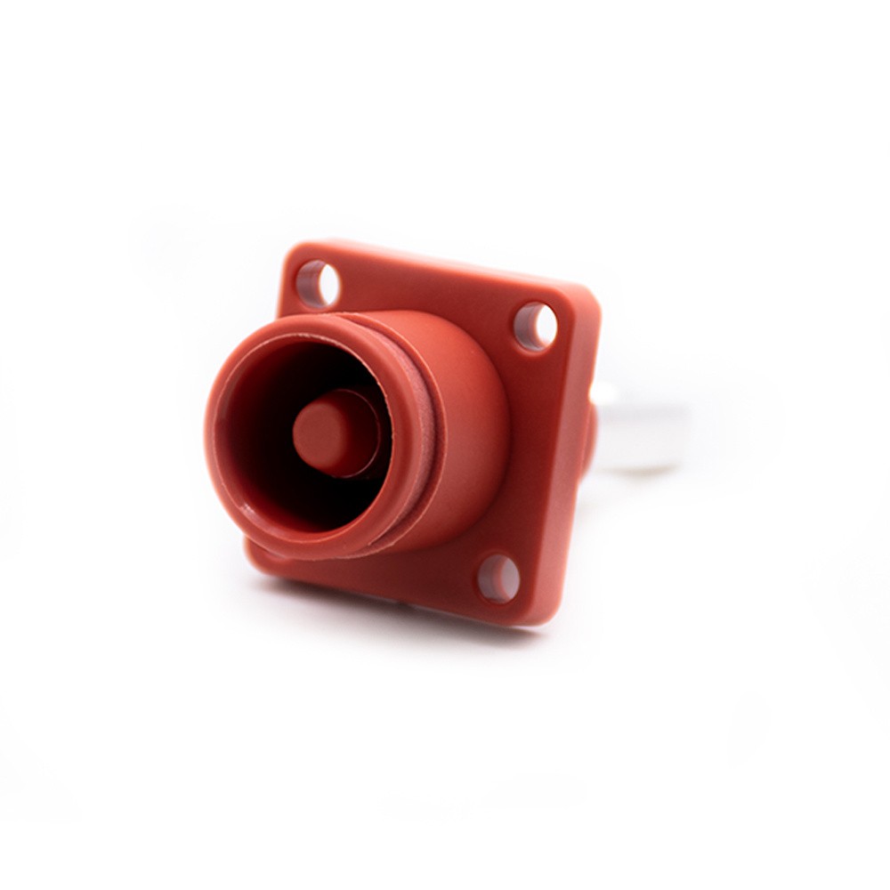 Impermeable Surlok Socket Energía Batería Almacenamiento Conector Hembra Recto 8mm Bl IP67 Rojo