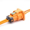 Cable conector HVIL 2 pines naranja 23A enchufe de plástico resistente al agua recto 2,8mm 4mm2