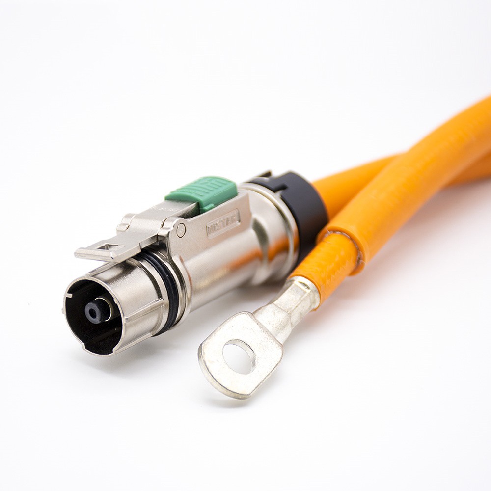 HVIL 连接器电缆直头 1 针 125A 防水 IP67 金属插头带铜端子 6mm 25mm2