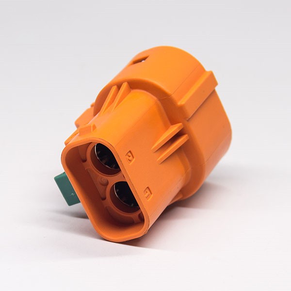 2-poliger HVIL-Stecker, Hochspannungsverriegelung, 2,8 mm, 16 A, gerader Stecker, Kunststoffgehäuse