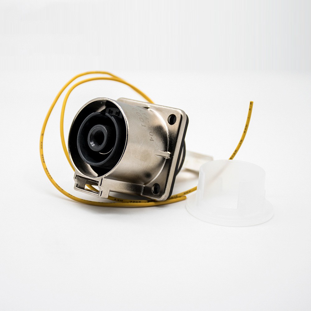 350A Socket 12mm High Voltage Interlock Connector 1Pin Metal W/busbar M10 Thread Hole