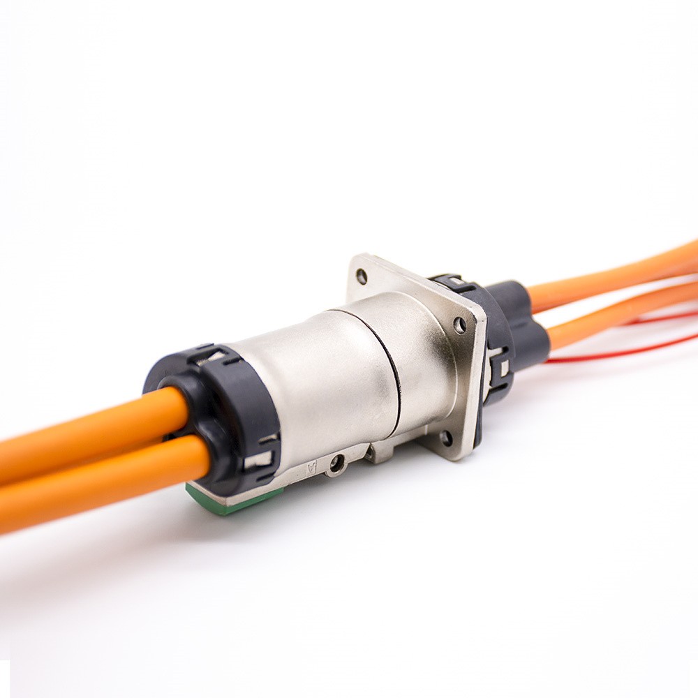 Conector de intertravamento de alta tensão HVIL 3 pinos 3,6 mm 35A soquete reto concha metálica A chave