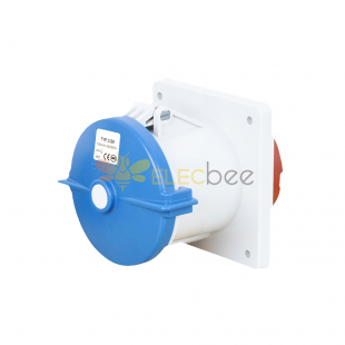 Waterproof Industrial Connector Socket 3Pin 125A 400V 2P+E IP44