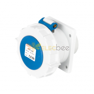 Waterproof Industrial Connector Socket 3Pin 32A 230V 2P+E IP67