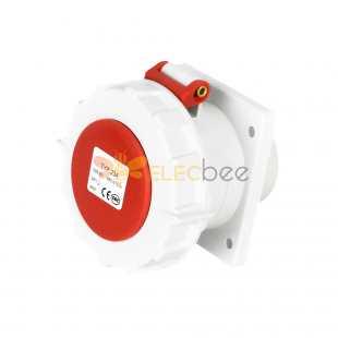 Waterproof Industrial Connector Socket 4Pin 32A 400V 3P+E IP67