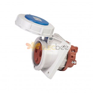 Waterproof Industrial Connector Socket 3Pin 63A 400V 2P+E IP67