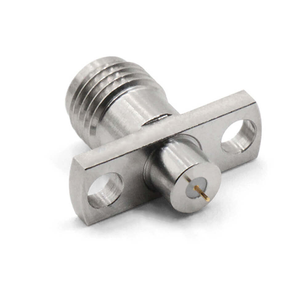 2.92Mm Female 2-Hole Flange Bulkhead Mount Dc To 40Ghz Rf Coax Connector