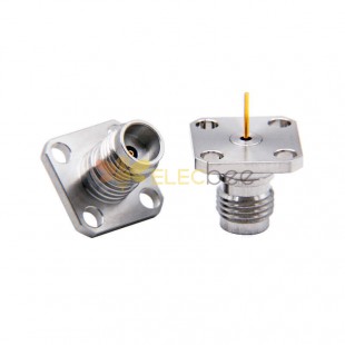 Dc~67Ghz High Precision 1.85Mm Female 4-Hole Flange Rf Coax Connector