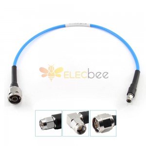18Ghz N Male To SMA Male Low Loss Test Cable Assembly 0.3M