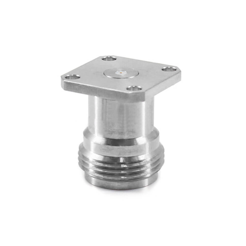 18Ghz N-Type Removable 4-Hole Flange Stainless Steel Rf Coax Connector