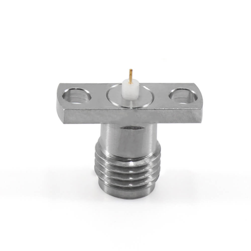 2.92Mm Female Dc To 40Ghz 2-Hole Flange Outer Contact Through The Wall