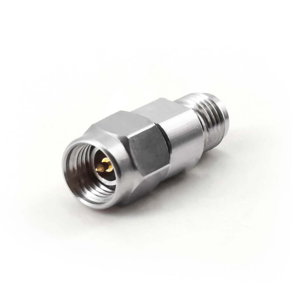 3.5Mm Male To Female Rf Coax Connector 33Ghz Stainless Steel Test Adapter
