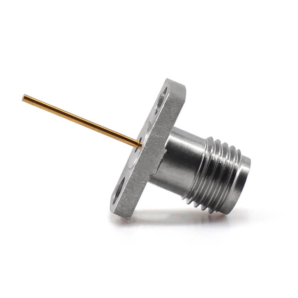 Conector PCB hembra de 2,92 mm, conector de brida cuadrada de 6,1 mm / 0,240″ Pin de 1,27 mm / 0,050″