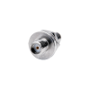 SMA Male Connector, 15.8 x 5.7mm Flange Cylindrical Contact 1mm Vertical Flat Pin