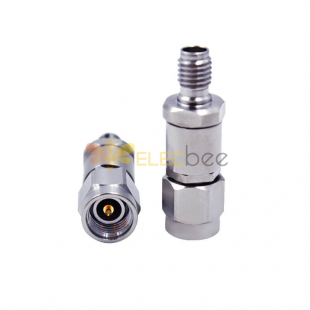 Stainless Steel Rf Coax Connector 3.5mm Male To SSMA Female Dc-26.5G Test Adapter