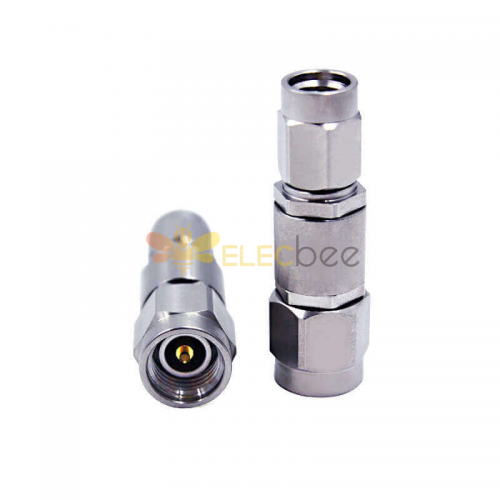 Stainless Steel Rf Coax Connector 3.5mm Male To SSMA Male Dc-26.5G Test Adapter
