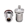 Stainless Steel Rf Coax Connector N Female To SMA Female 0-18G