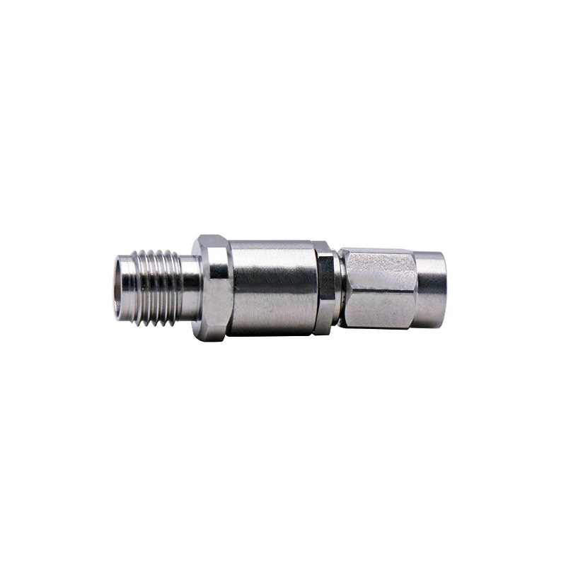 Conector substituível SSMA, 12,2 x 4,8 mm / 0,48 x 0,19 ″ Plugue de flange para pino de 0,30 mm / 0,012 ″
