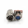 Connecteurs électriques circulaires Y50X-1004TJ2 Y50X-1004ZK10 4 Pin Straight Bayonet Coupling Cable Solder Cup