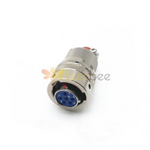 Y50X-1006TK2 6 Pin Female Plug Aluminum alloy 10 Shell Size solder Bayonet Coupling Cable Connector