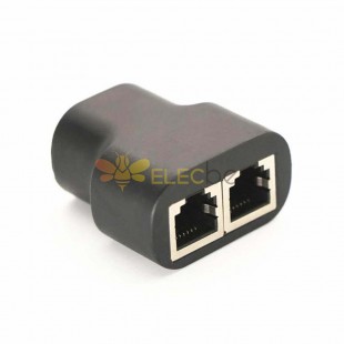 RJ12 6P6C 1 To 2 Y Type Female Adapter Splitter Extension Joiner Phone