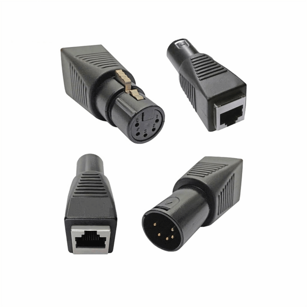 Xlr To RJ45 Adaptor 3Pin For Combining Dmx To Cat5 Cable